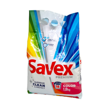 SAVEX прах за пране, 1,80кг, 18 пранета, Color 2in1