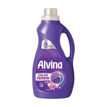 ALVINA течен перилен препарат, 935мл, 20 пранета, Color Delux, Цветно пране