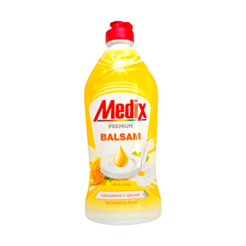 MEDIX препарат за измиване на съдове, Premium, Балсам, 415мл, Мляко и мед MEDIX препарат за измиване на съдове, Premium, Балсам, 415мл, Мляко и мед