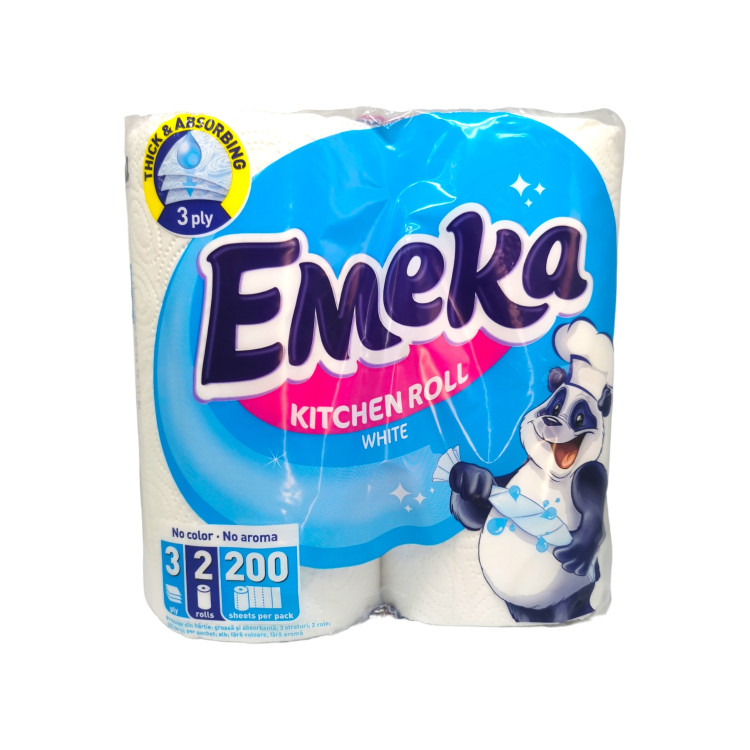EMEKA кухненска ролка, 2 броя, White, 340гр