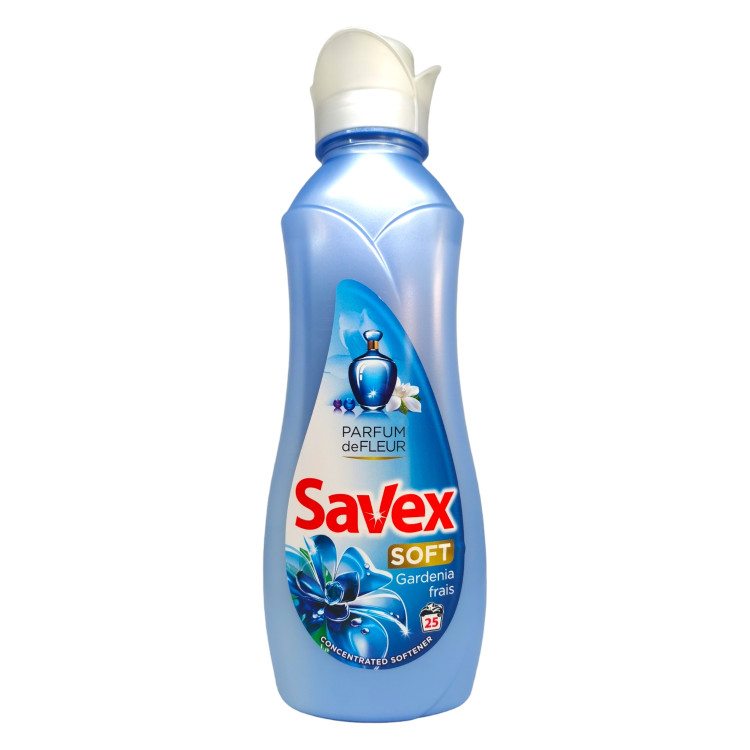 SAVEX soft омекотител за пране, 25 пранета, 900мл, Gardenia Frais