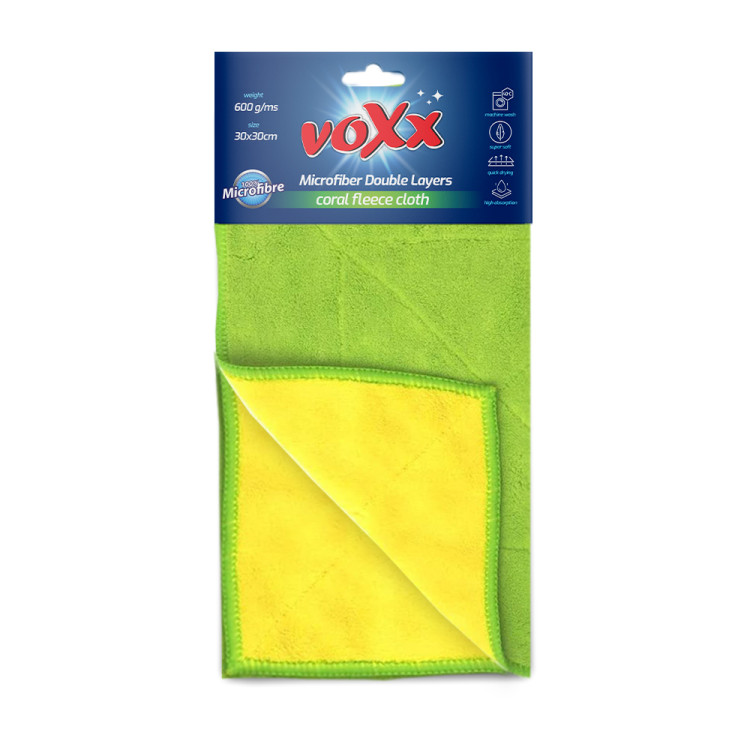 VOXX микрофибърна кърпа, Coral Fleece Cloth, 30х30см, 1 брой 