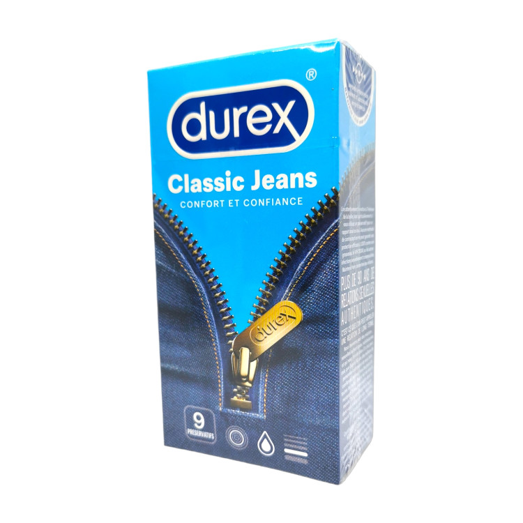 DUREX презервативи, Classic jeans, 9 броя