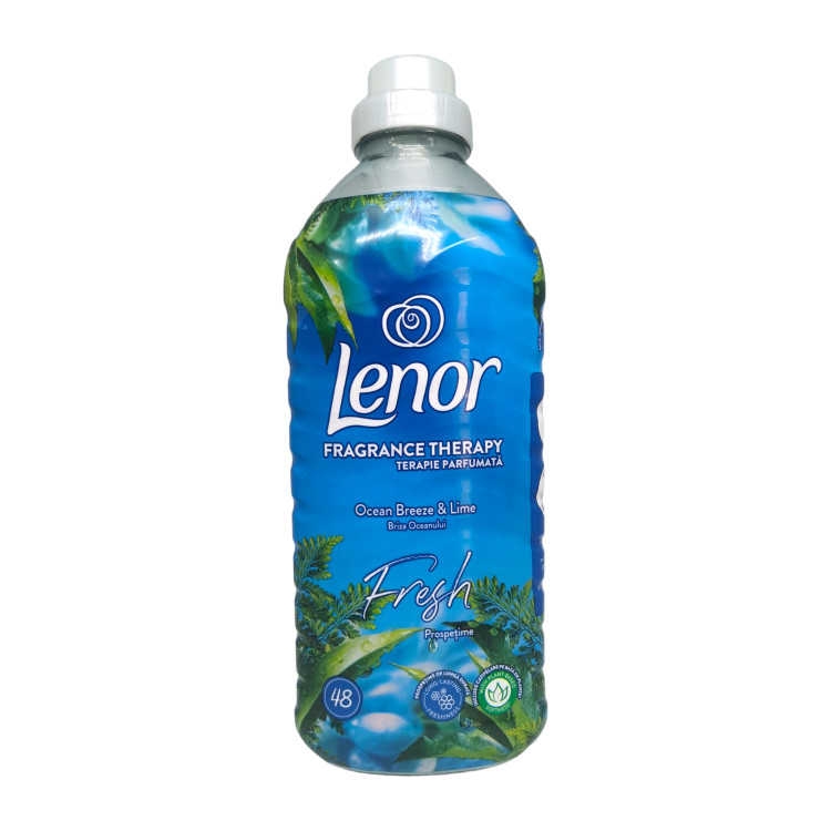 LENOR омекотител за пране, 1200мл, 48 пранета, Fresh, Ocean breeze  & Lime