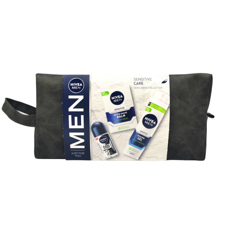NIVEA подаръчен комплект за мъже, Несесер, Sensitive care