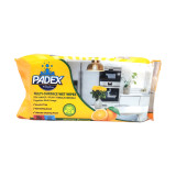 PADEX мокри кърпи за почистване, Универсални, Портокал, 80 броя