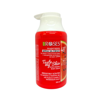 NATURA OF AGIVA ROSES крем за тяло, Хидратиращ, Помпа, 300мл, Диня NATURA OF AGIVA ROSES крем за тяло, Хидратиращ, Помпа, 300мл, Диня