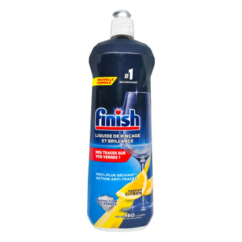FINISH изплакваща течност за съдомиялна машина, 800мл, Лимон FINISH изплакваща течност за съдомиялна машина, 800мл, Лимон