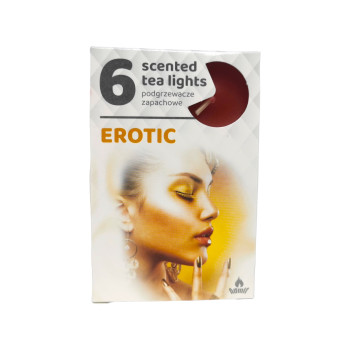 ADMIT ароматни чаени свещи, 6 броя, Erotic