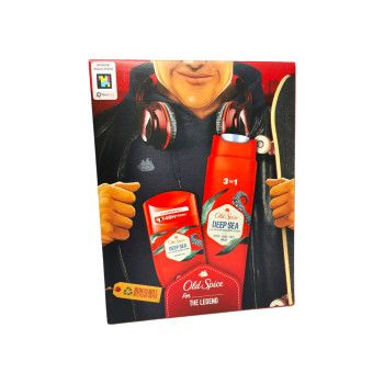 OLD SPICE подаръчен комплект, Мъжки, Deep sea, Стик, Душ-гел OLD SPICE подаръчен комплект, Мъжки, Deep sea, Стик, Душ-гел