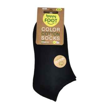 AGIVA HAPPY FOOT къси чорапи, Натурален памук, Черни, Размер 35-38 AGIVA HAPPY FOOT къси чорапи, Натурален памук, Черни, Размер 35-38