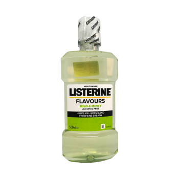 LISTERINE вода за уста, Flavours, Mild & Minty, 500мл
