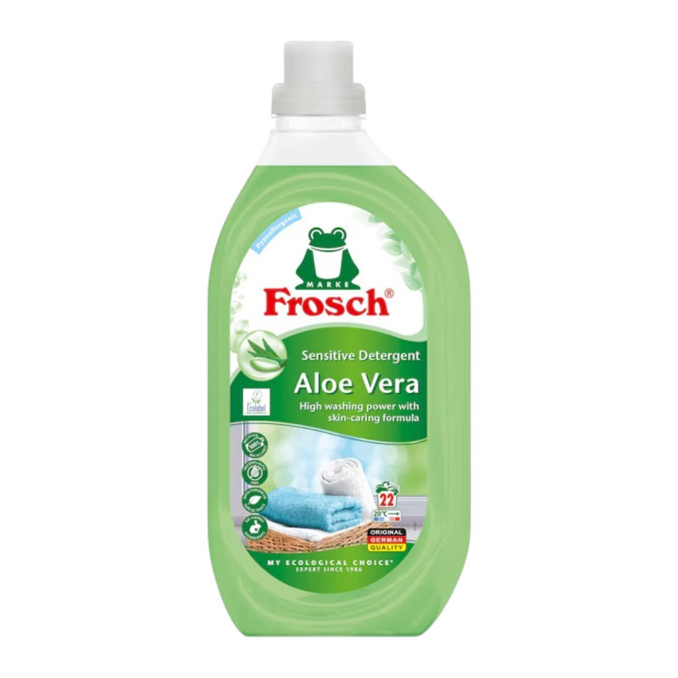 FROSCH течен перилен препарат за чувствителна кожа, 1,5л, 22 пранета FROSCH течен перилен препарат за чувствителна кожа, 1,5л, 22 пранета