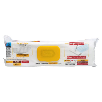 SLEEPY мокри кърпи универсални за почистване на под, 50 броя, Mop Adaptable, Extra Shine SLEEPY мокри кърпи универсални за почистване на под, 50 броя, Mop Adaptable, Extra Shine
