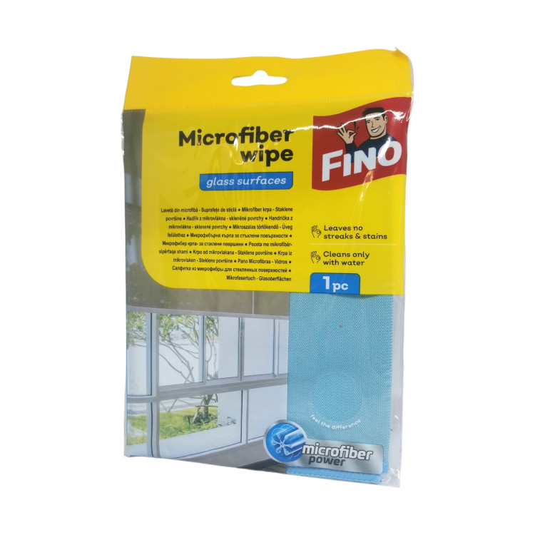 FINO микрофибърна кърпа за стъклени повърхности, 1 брой 