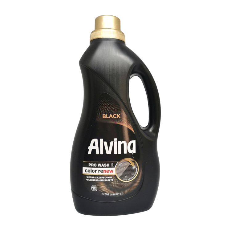 ALVINA течен перилен препарат, 1750мл, 35 пранета, Черно пране