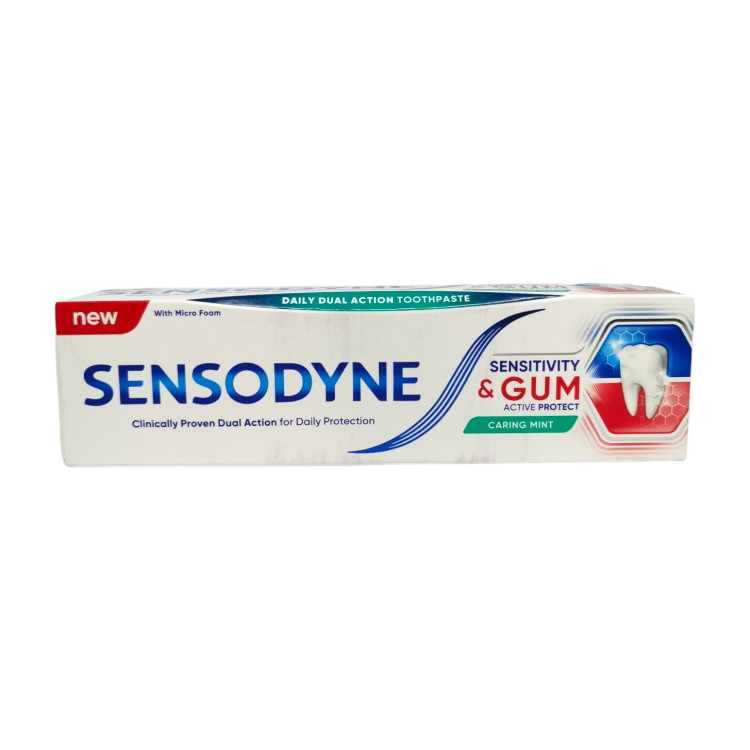 SENSODYNE паста за зъби, Sensitivity & Gum, Caring mint, 75мл