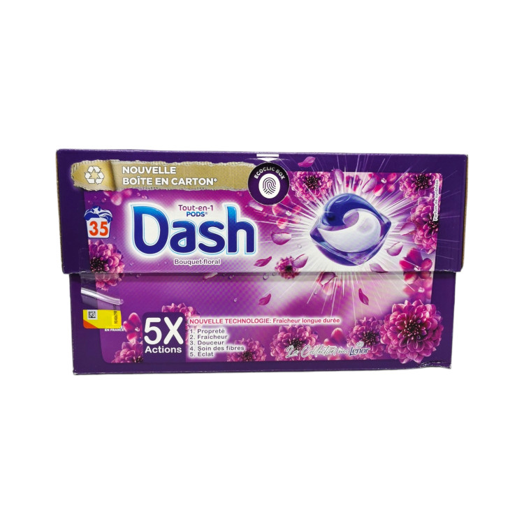 DASH капсули за пране, 35 броя, Цветно пране, Bouquet floral