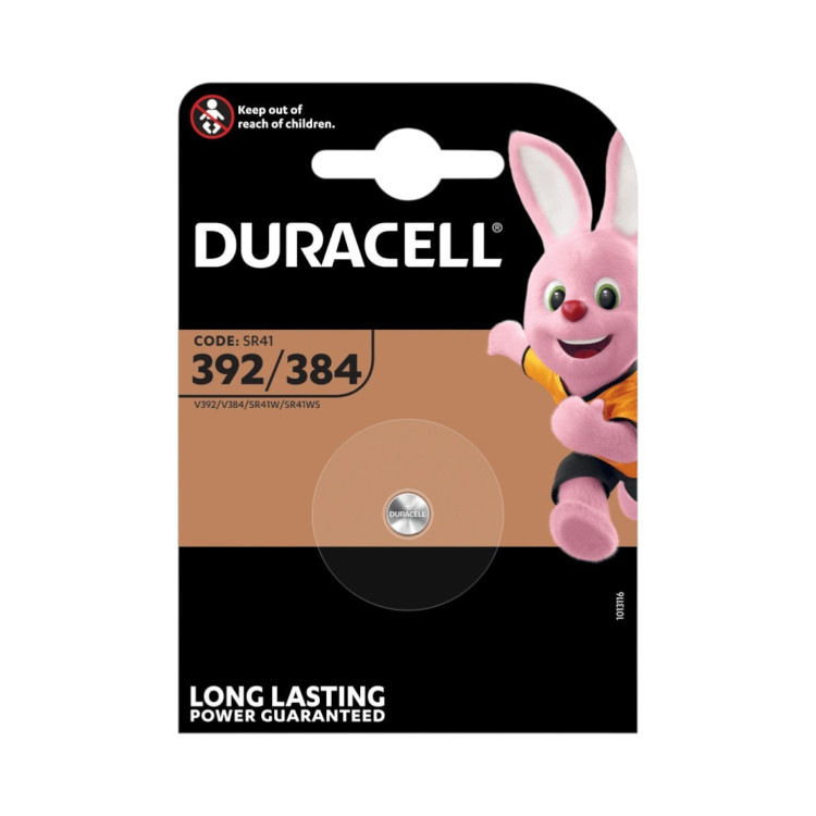 DURACELL батерия, 392/384, 1 брой