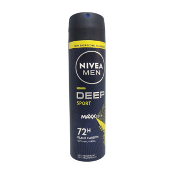 NIVEA дезодорант мъжки, Deep Sport, 150мл NIVEA дезодорант мъжки, Deep Sport, 150мл