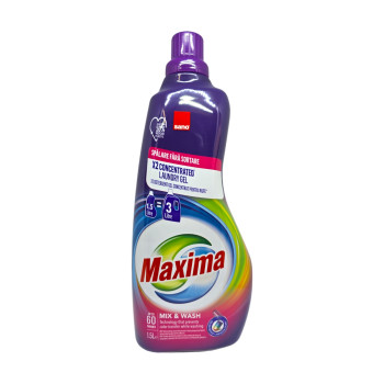 SANO MAXIMA гел за пране, 2х концентрат, 60 пранета, 1.5 литра, Mix & Wash