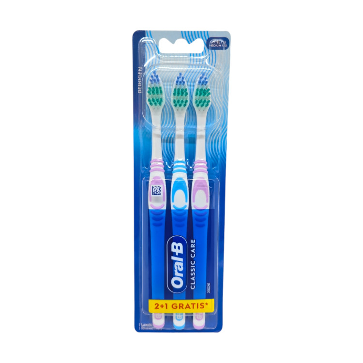 ORAL-B четка за зъби, Classic Care, Medium, 3 броя