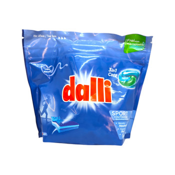 DALLI капсули за пране 3в1, Спортни дрехи, 24 броя DALLI капсули за пране 3в1, Спортни дрехи, 24 броя