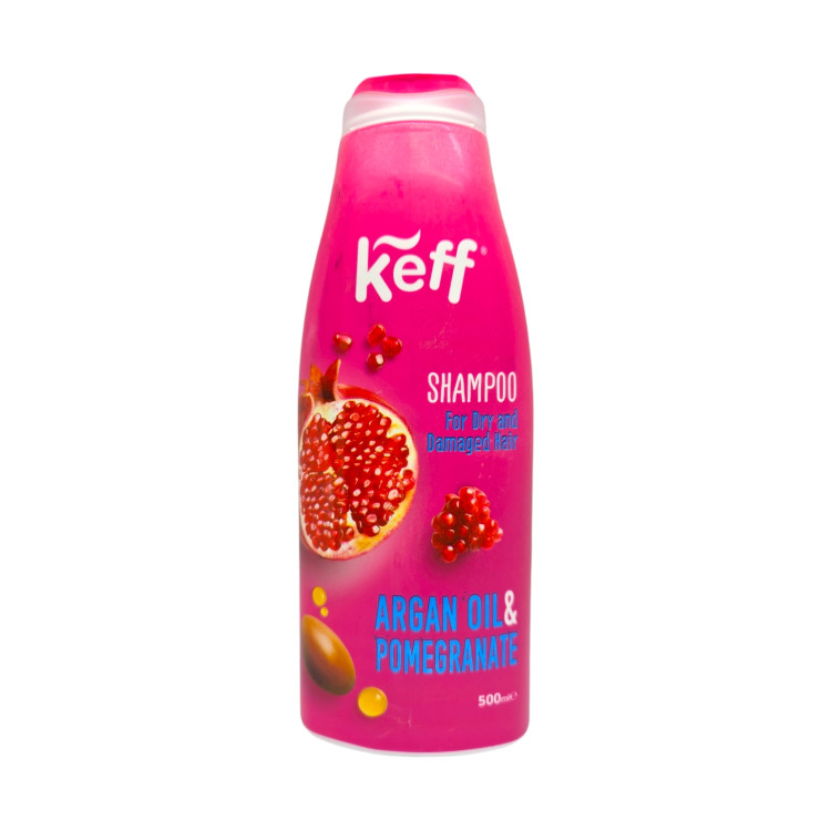 KEFF шампоан за коса, 500мл, Argan oil & Pomegranate