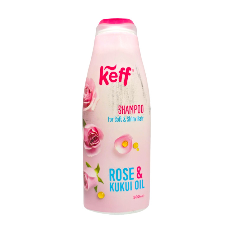 KEFF шампоан за коса, 500мл, Rose & Kukui Oil