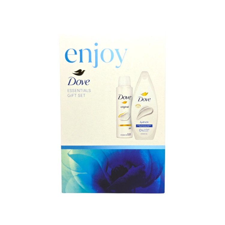 DOVE подаръчен комплект, Дамски, Enjoy, Hydrate, Душ гел, Дезодорант