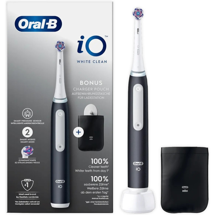 ORAL-B електрическа четка за зъби с зарядно, iO White Clean, 1 брой 