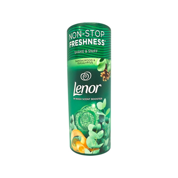 LENOR омекотител за пране на кристали, 176гр, Sandalwood & Eucalyptus 