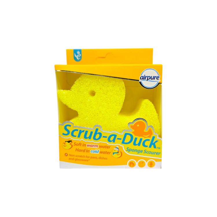 AIRPURE домакинска гъба, Scrub-a-Duck, 1 брой, Жълта