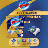 BINGO таблетки за съдомиялна машина, Всичко в едно, Pro max, 60 броя BINGO таблетки за съдомиялна машина, Всичко в едно, Pro max, 60 броя