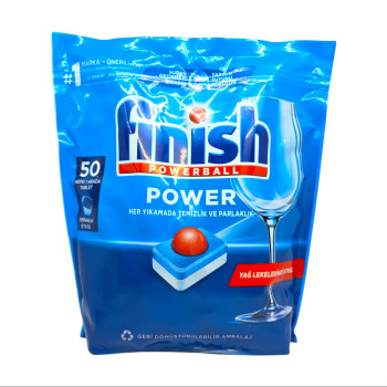 FINISH таблетки за съдомиялна машина, All in one, Power, 50 броя