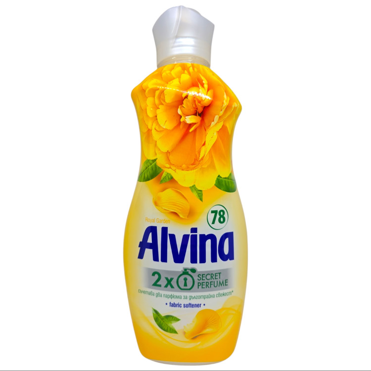 MEDIX alvina Royal garden омекотител, 1650мл, 78 пранета