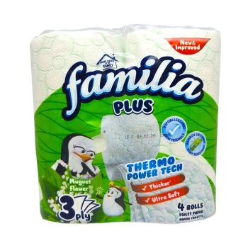 FAMILIA тоалетна хартия, Ароматизирана, 4 броя, Зелена FAMILIA тоалетна хартия, Ароматизирана, 4 броя, Зелена