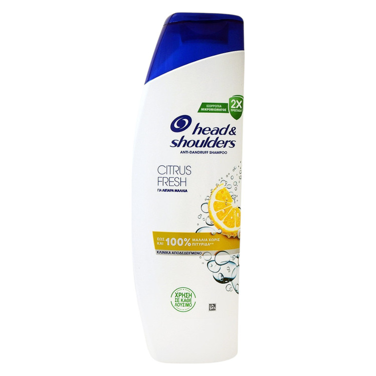 HEAD & SHOULDERS шампоан за коса, 330мл, Цитрус фреш HEAD & SHOULDERS шампоан за коса, 330мл, Цитрус фреш