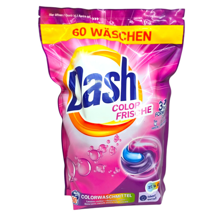 DASH капсули за пране, Color Frische, Цветно пране, 60 броя DASH капсули за пране, Color Frische, Цветно пране, 60 броя