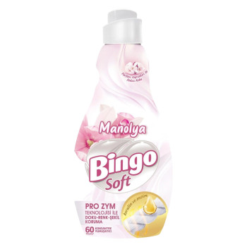 BINGO soft омекотител за пране, 1440мл, 60 пранета, Магнолия BINGO soft омекотител за пране, 1440мл, 60 пранета, Магнолия
