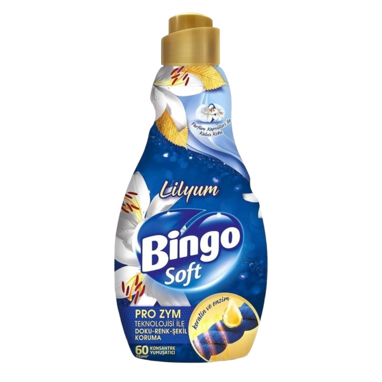BINGO soft омекотител за пране, 1440мл, 60 пранета, Lilyum