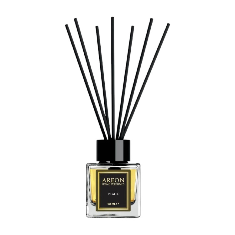 Areon домашен парфюм с клечки, Лукс, 50мл, Black Areon домашен парфюм с клечки, Лукс, 50мл, Black