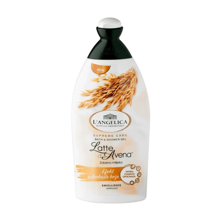 L'ANGELICA душ гел и пяна за вана, 500мл, Latte Avena L'ANGELICA душ гел и пяна за вана, 500мл, Latte Avena