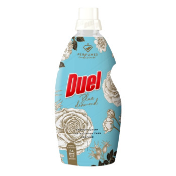 DUEL омекотител за пране, 1600мл, 64 пранета, Blue Diamond