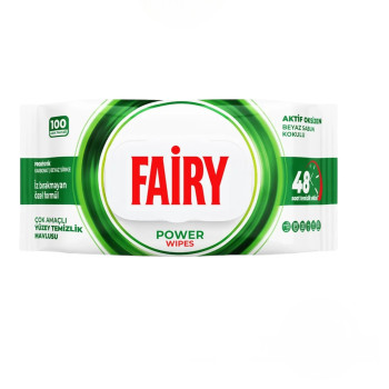 FAIRY универсални почистващи мокри кърпи, 100 броя, Бял сапун
