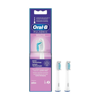 Oral-B накрайник за електрическа четка за зъби, Pulsonic, Sensitive, 2 броя 