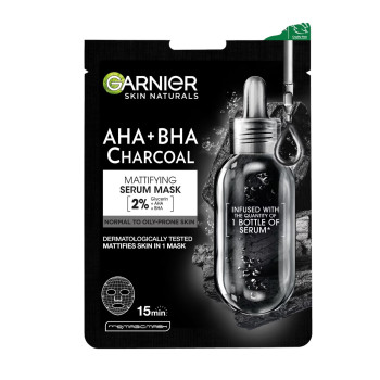 GARNIER матираща серум за лице,Aha+Bha, Charcoal GARNIER матираща серум за лице,Aha+Bha, Charcoal