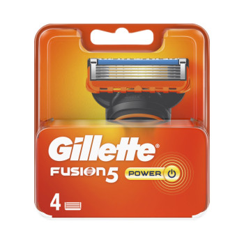 GILLETTE резервни ножчета за самобръсначка, Fusion5, Power, 4 броя GILLETTE резервни ножчета за самобръсначка, Fusion5, Power, 4 броя