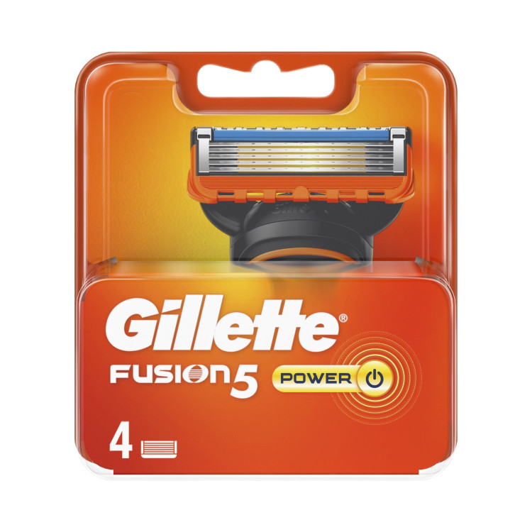 GILLETTE резервни ножчета за самобръсначка, Fusion5, Power, 4 броя