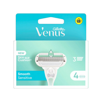 GILLETTE venus, Резервни ножчета, Smooth Sensitive, 4 броя GILLETTE venus, Резервни ножчета, Smooth Sensitive, 4 броя